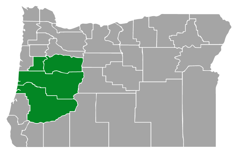 Map of areas serviced